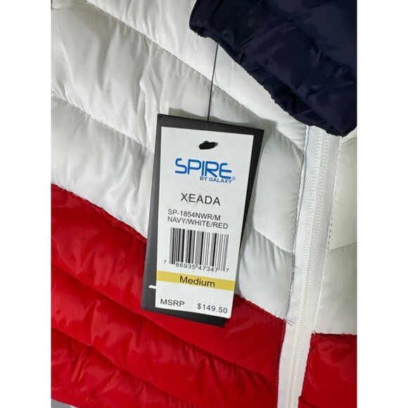 Sapire by Galaxy Men's Heavyweight Quilted Hooded Puffer Coat Bubble Size M, NWT - Picture 5 of 6